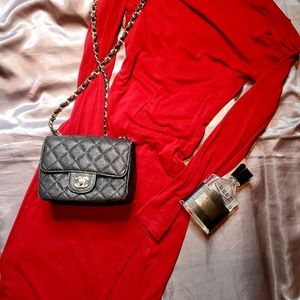 ROOM SERVICE Midi Slit Dress size M